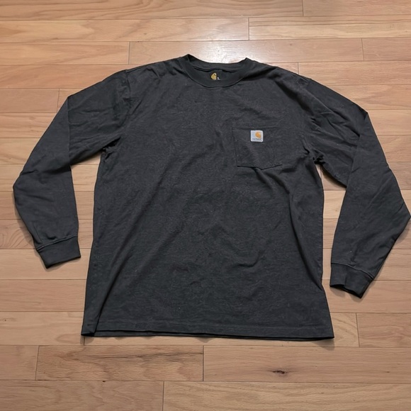CARHARTT | Gray Original Fit | Long-sleeve T-Shirt | Men’s size L - Picture 1 of 5